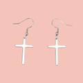 Cross Drop Earrings