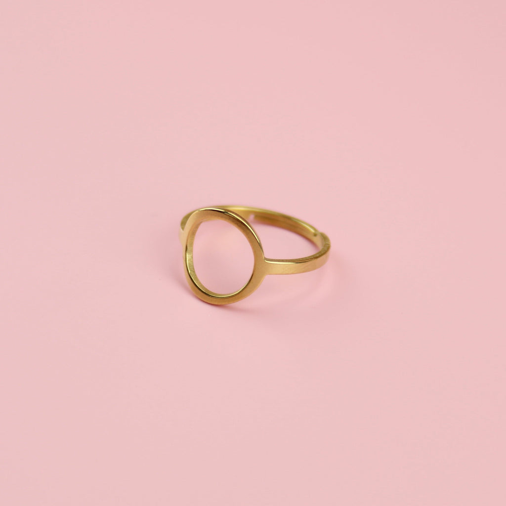 Cut Out Circle Ring (Gold Plated)