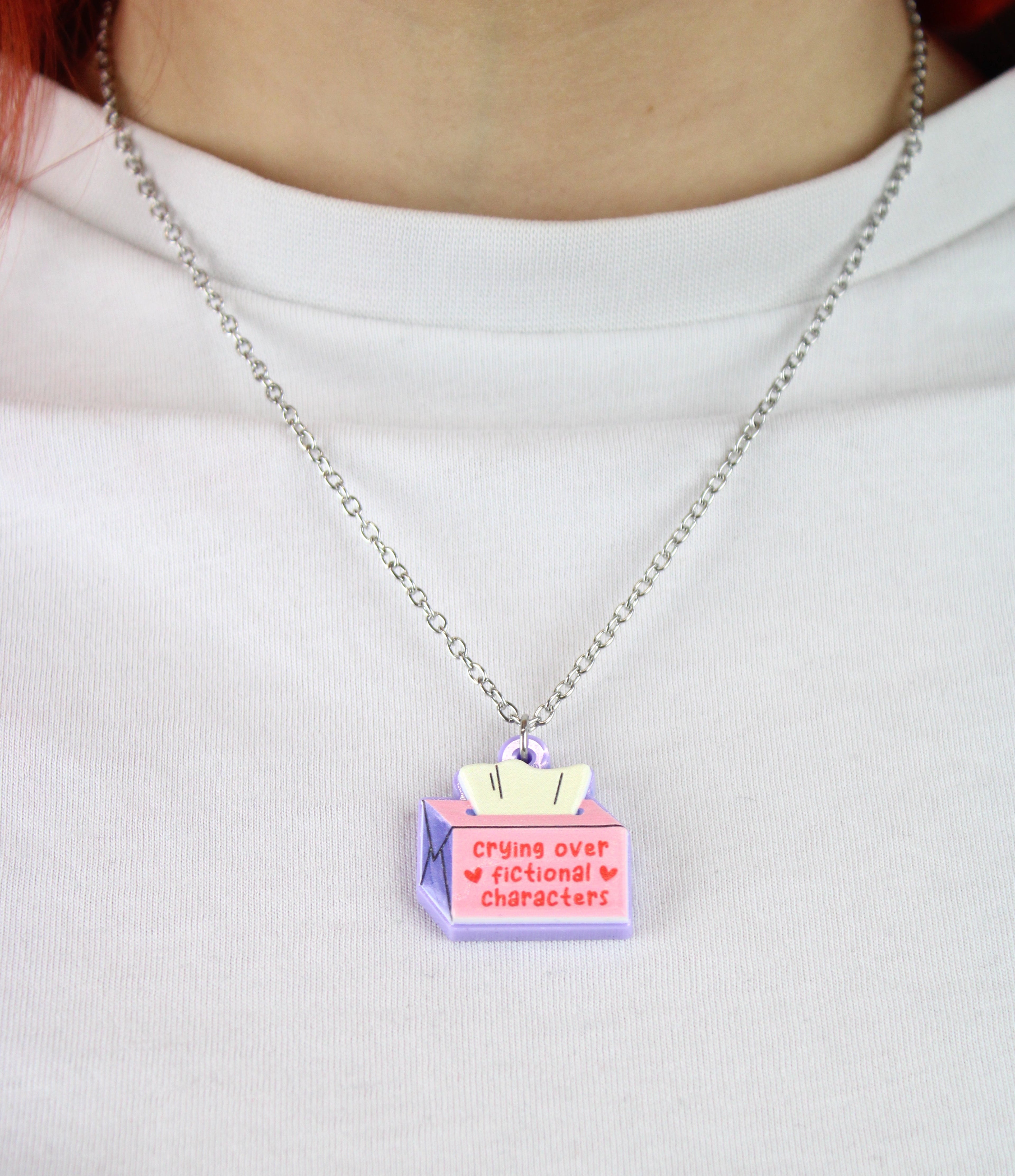 Crying Over Fictional Characters Necklace