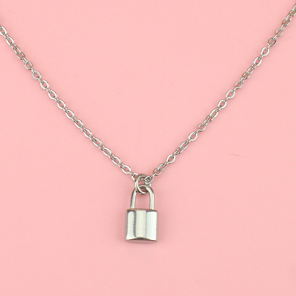 Dainty Padlock Necklace