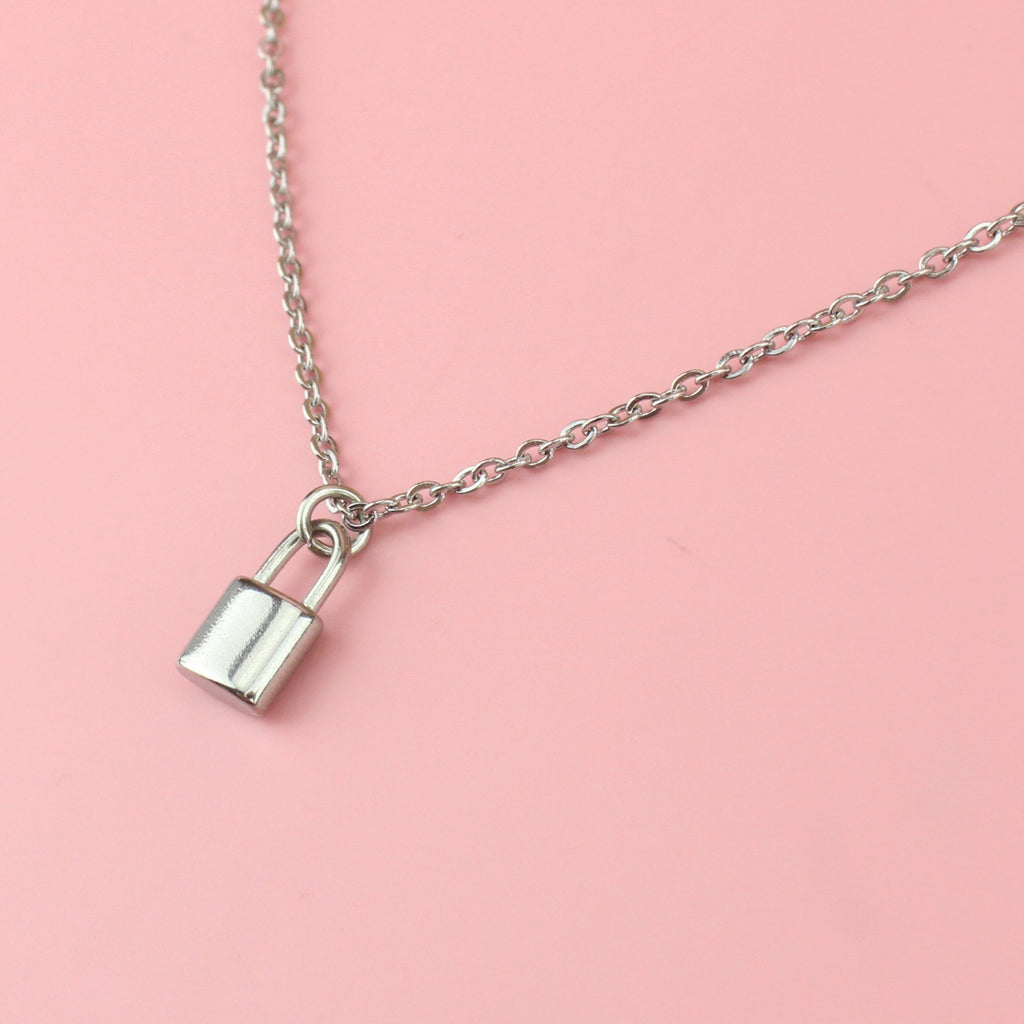 Dainty Padlock Necklace