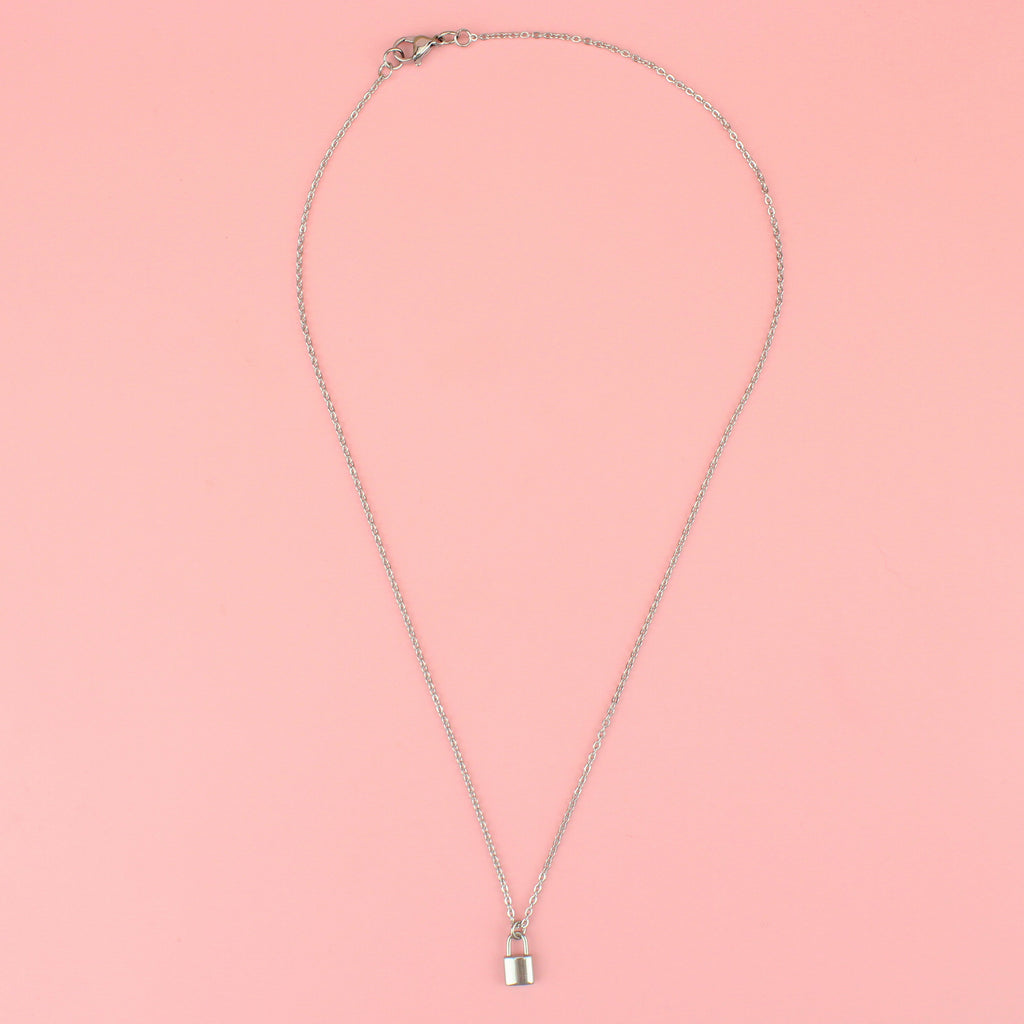 Dainty Padlock Necklace