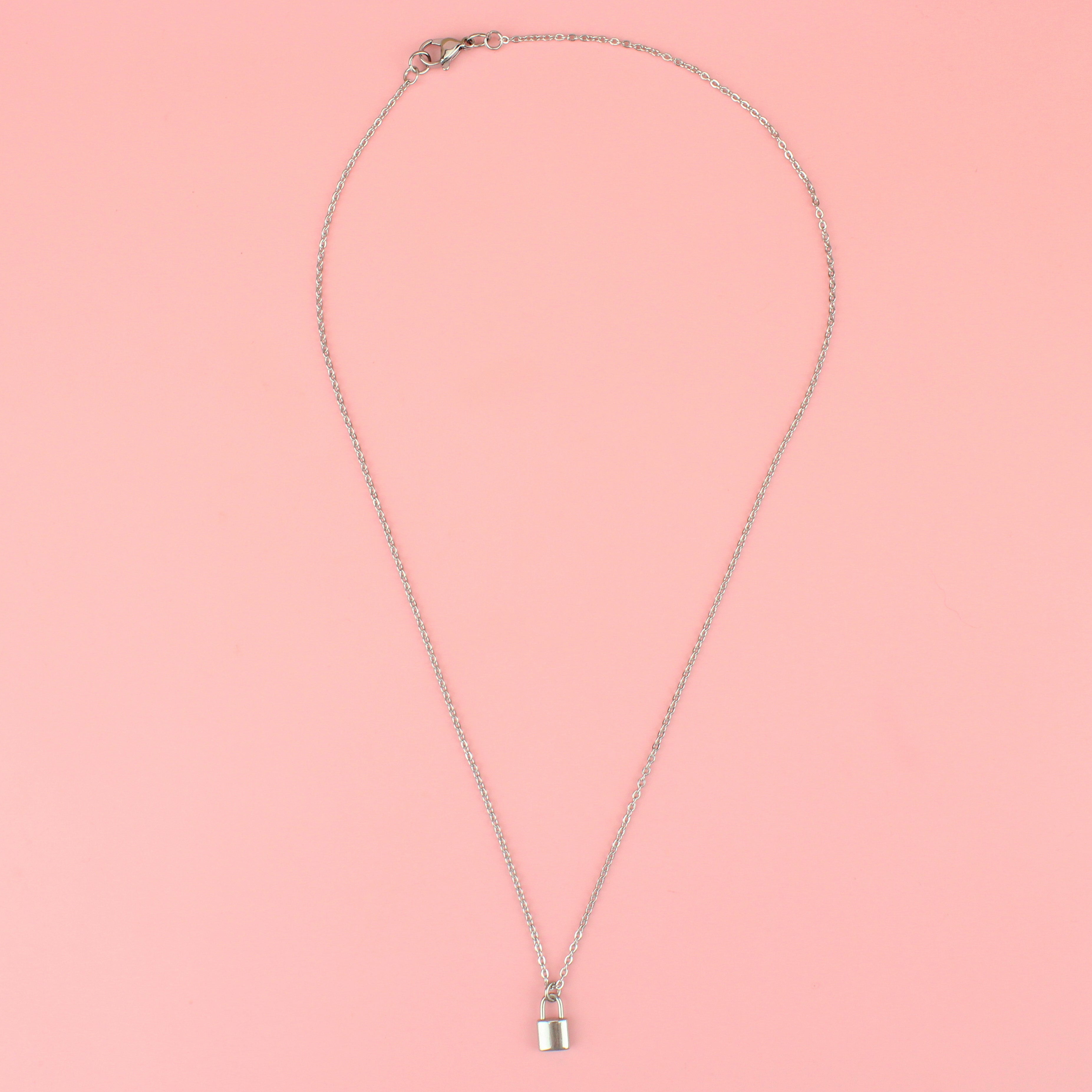 Dainty Padlock Necklace