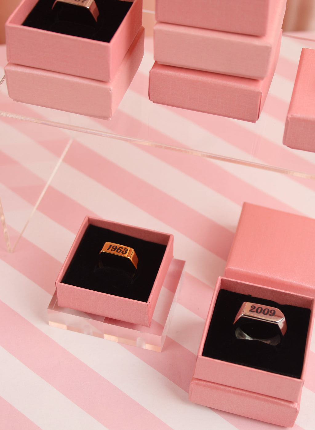 Customisable Birth Year Ring - Gold Plated