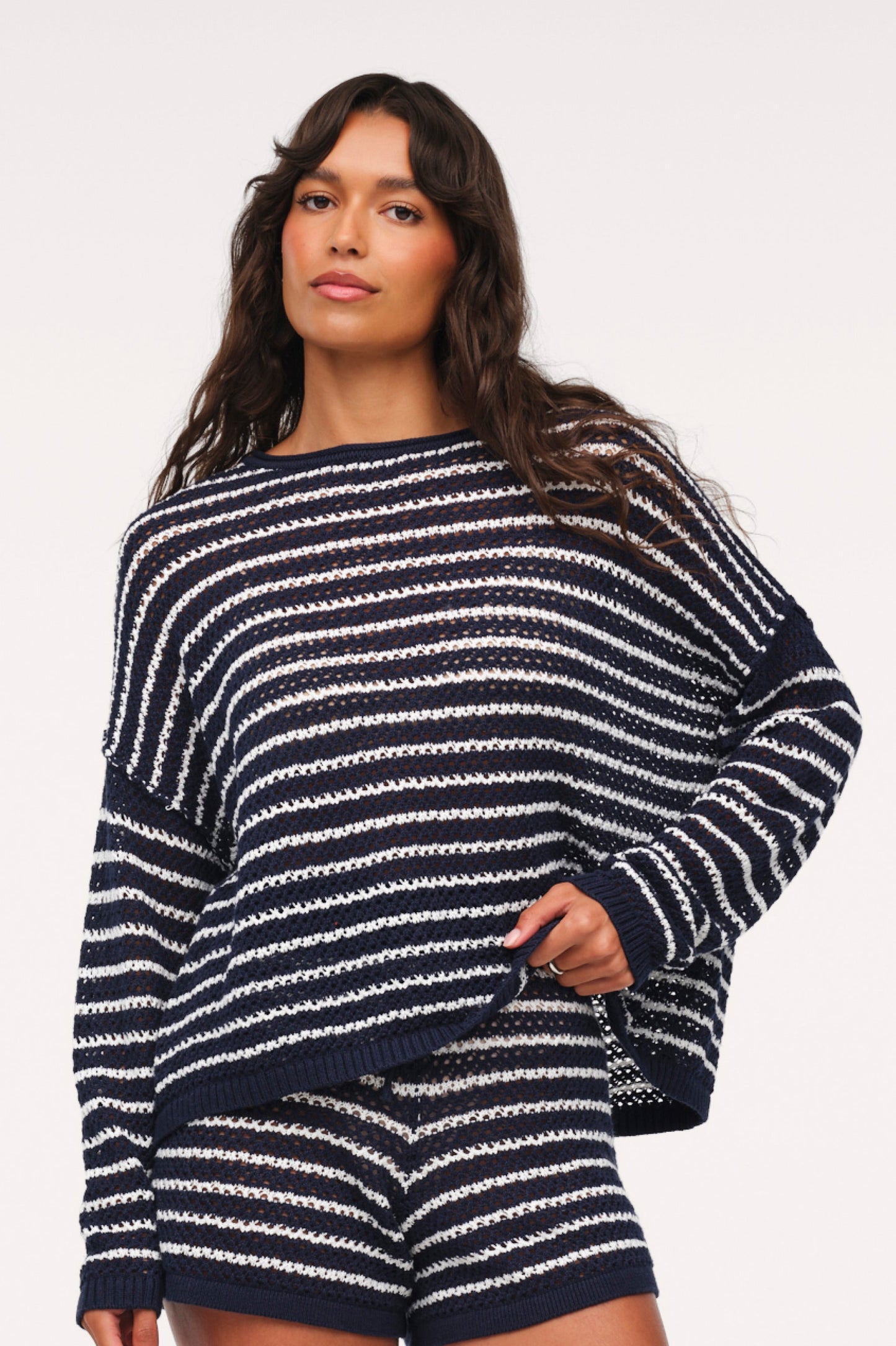 Cotton Crochet Sweater