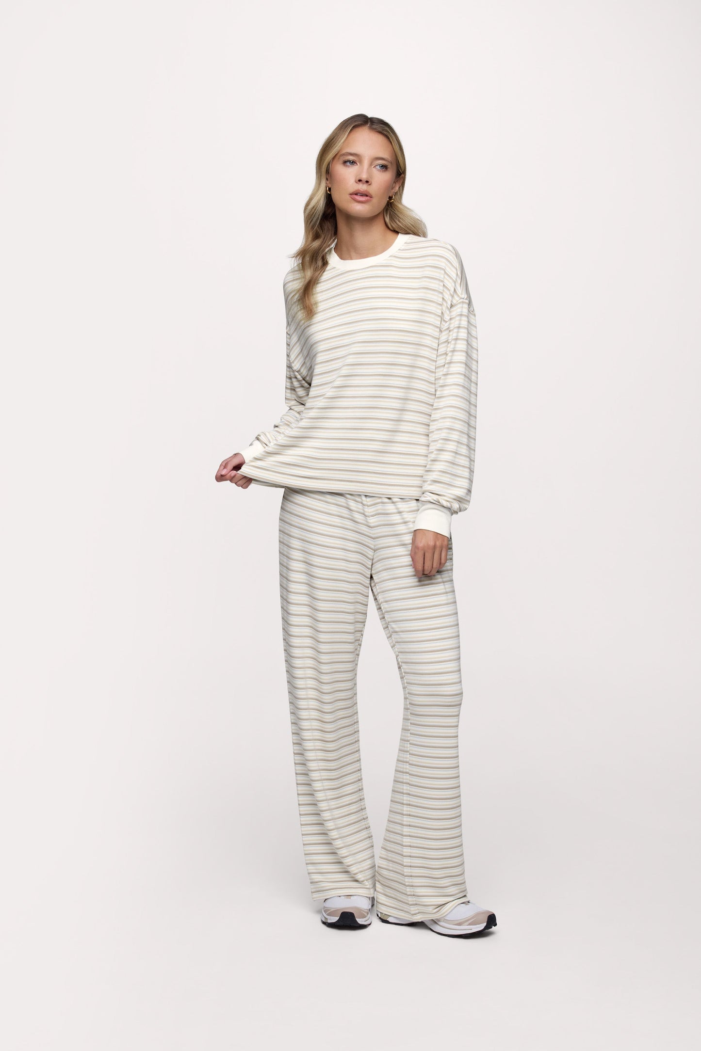 Boyfriend Stripe Tee | Cocoa Sky Stripe