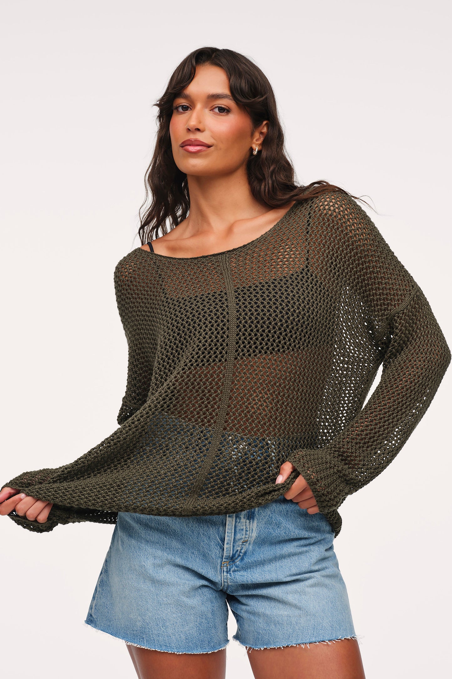 Open Knit Sweater