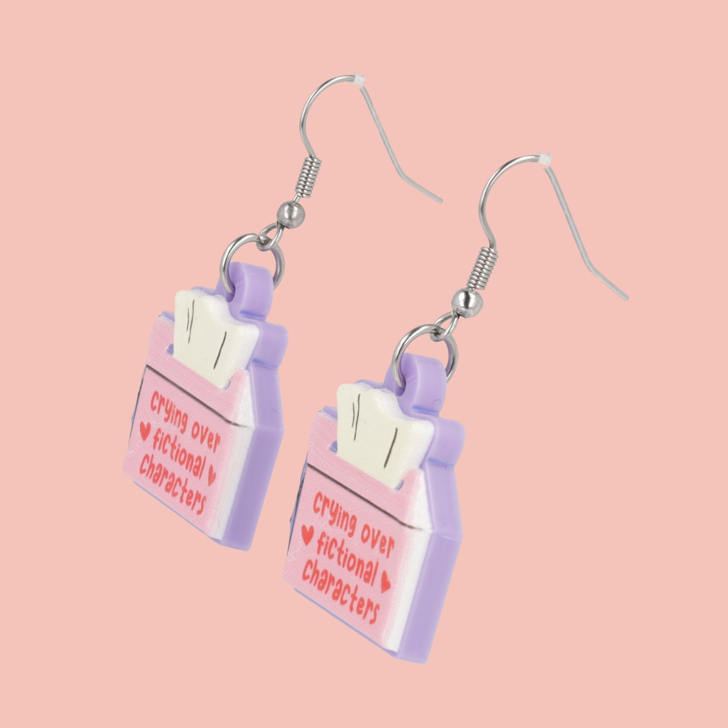 Crying Over Fictional Characters Earrings