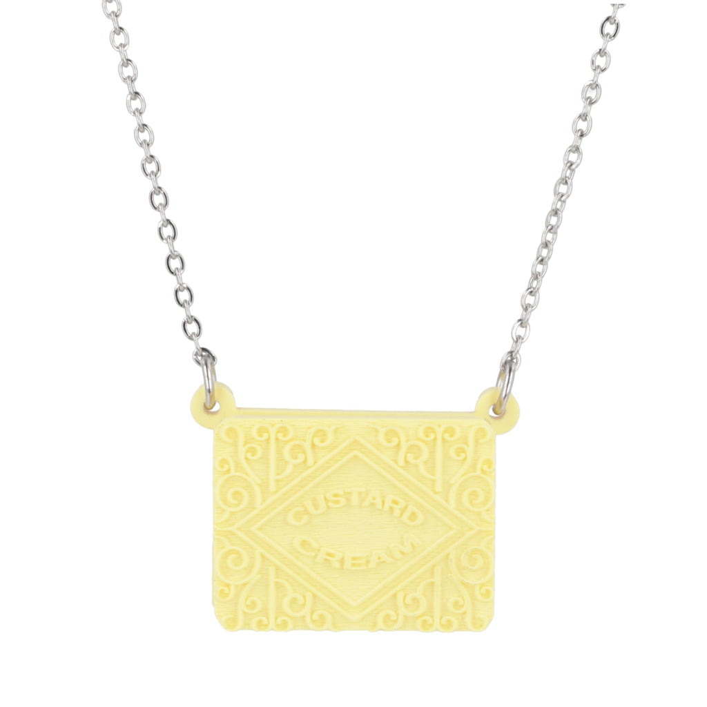 Custard Cream Biscuit Necklace