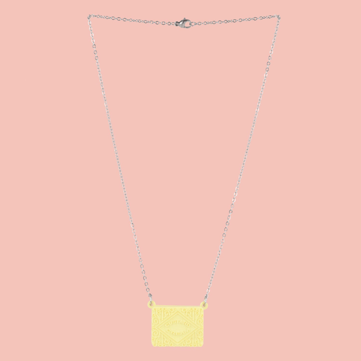 Custard Cream Biscuit Necklace