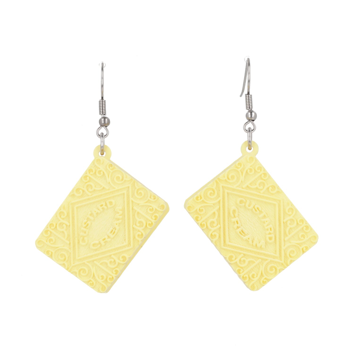 Custard Cream Biscuit Earrings
