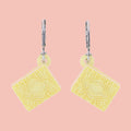 Custard Cream Biscuit Huggie Hoop Earrings