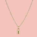 Dainty Padlock Necklace (Gold Plated)