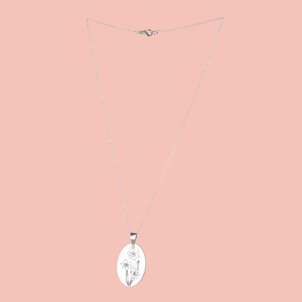 December Birth Flower Necklace - Narcissus
