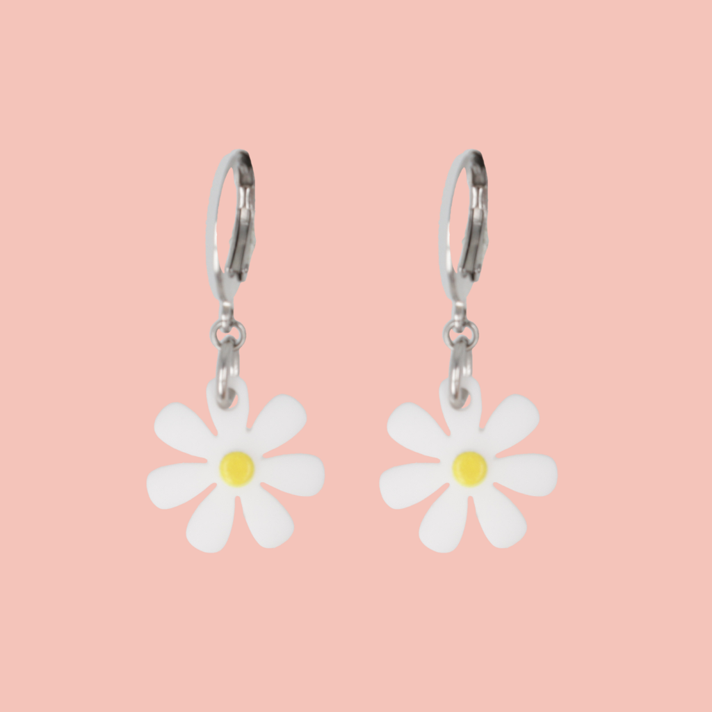Daisy Me Rollin' Huggie Hoop Earrings